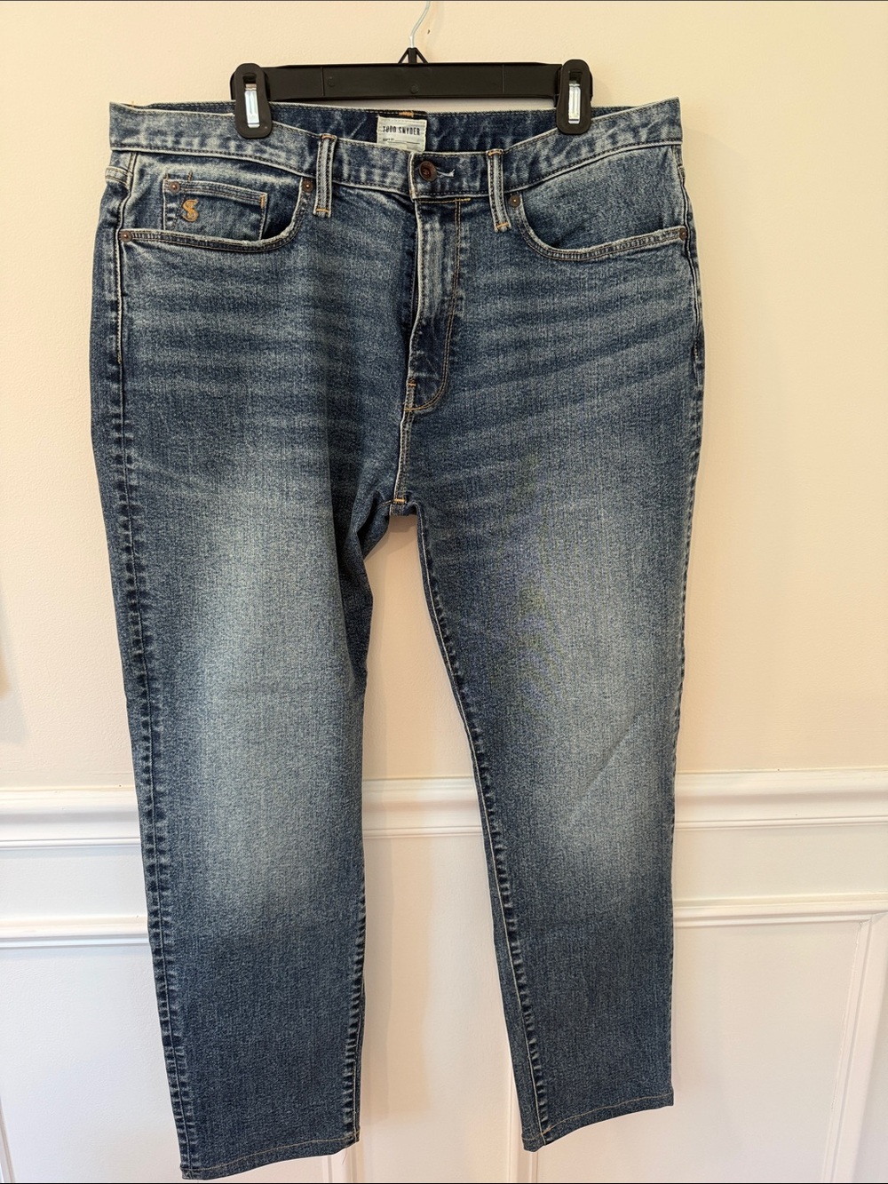 Todd Snyder Medium Blue Washed Men’s Jeans Skinny Fit
